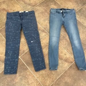 2 pair Hollister jean bundle!